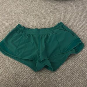 Green Lululemon shorts